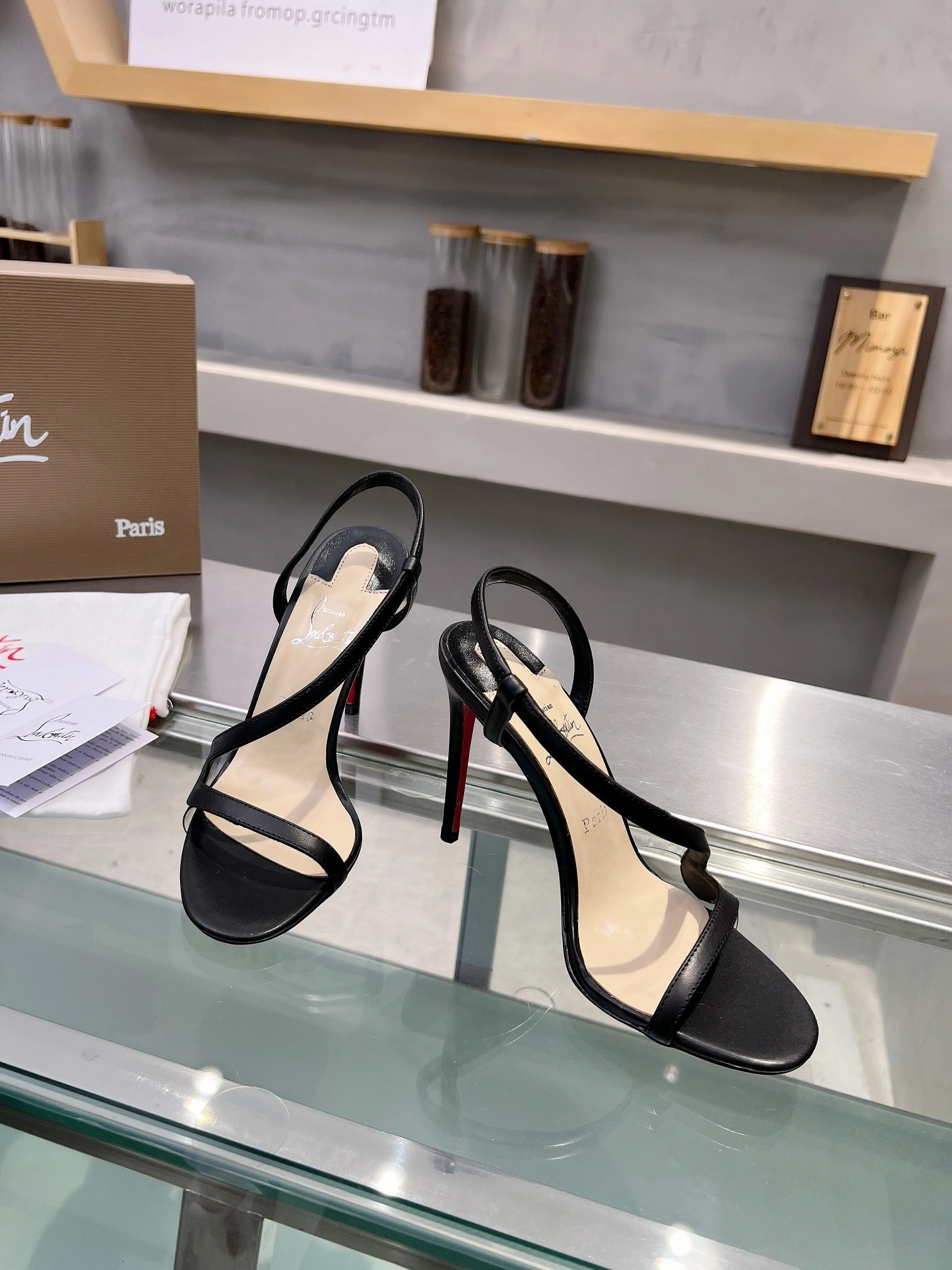 &COCO-- 8ou2ou 3210190BK01 Heel height：10.5CM sheepskin item:D-X000G0388